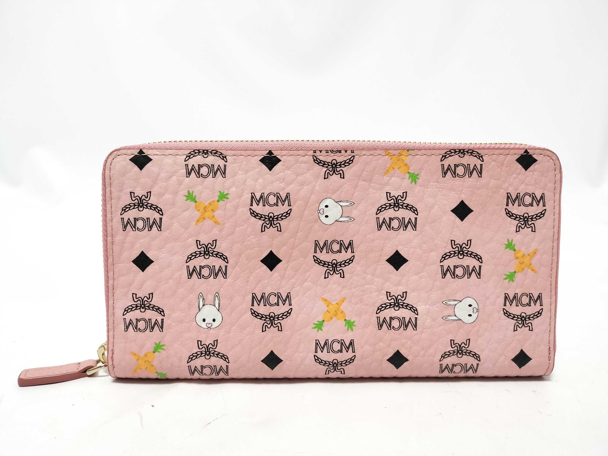 MCM MCM Visetos Leather Long Wallet Pink Wallet