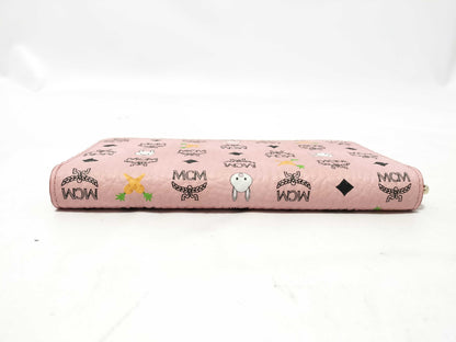 MCM MCM Visetos Leather Long Wallet Pink Wallet