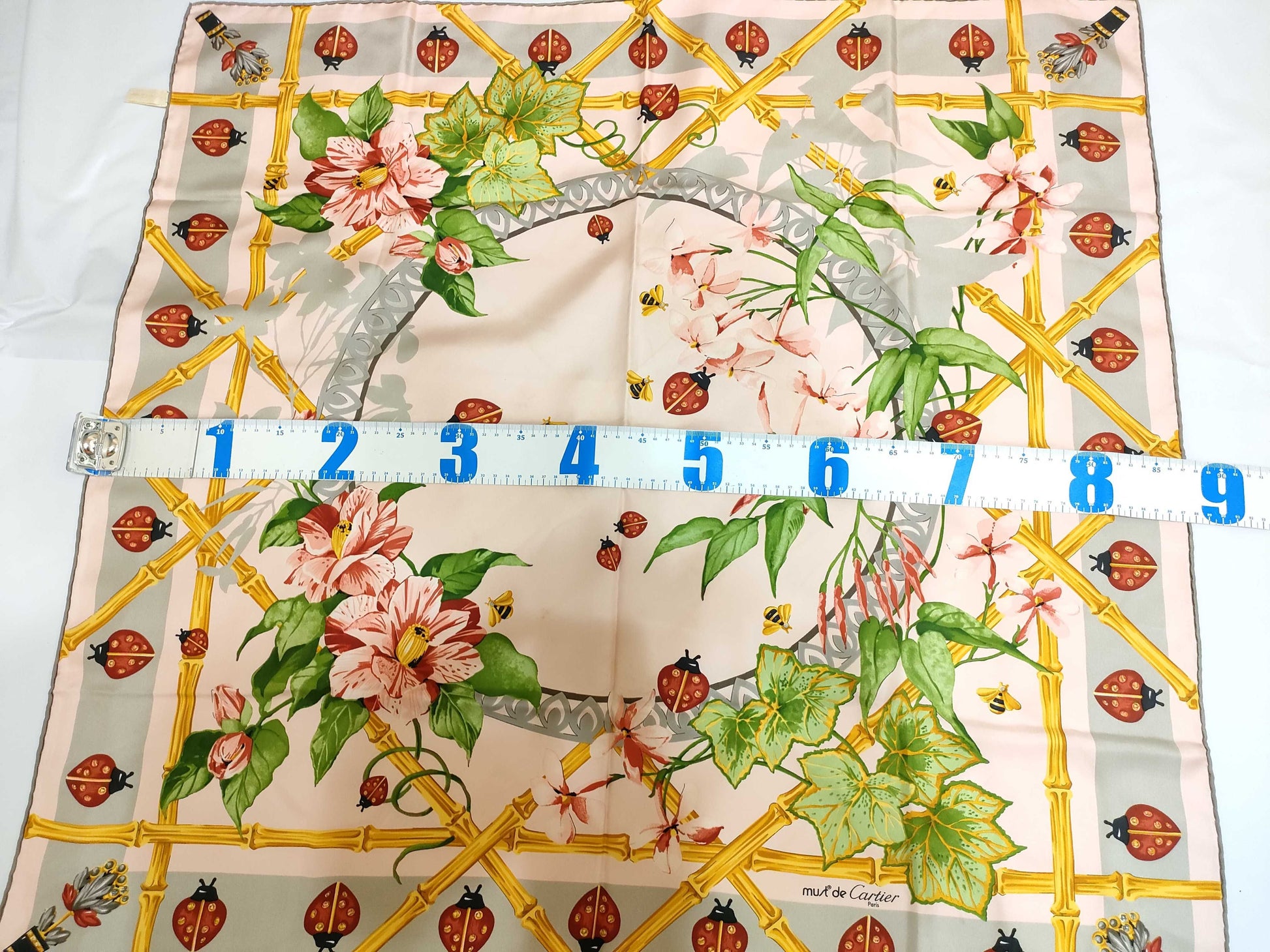Cartier Silk Scarf 3 Pieces Summary Scarf