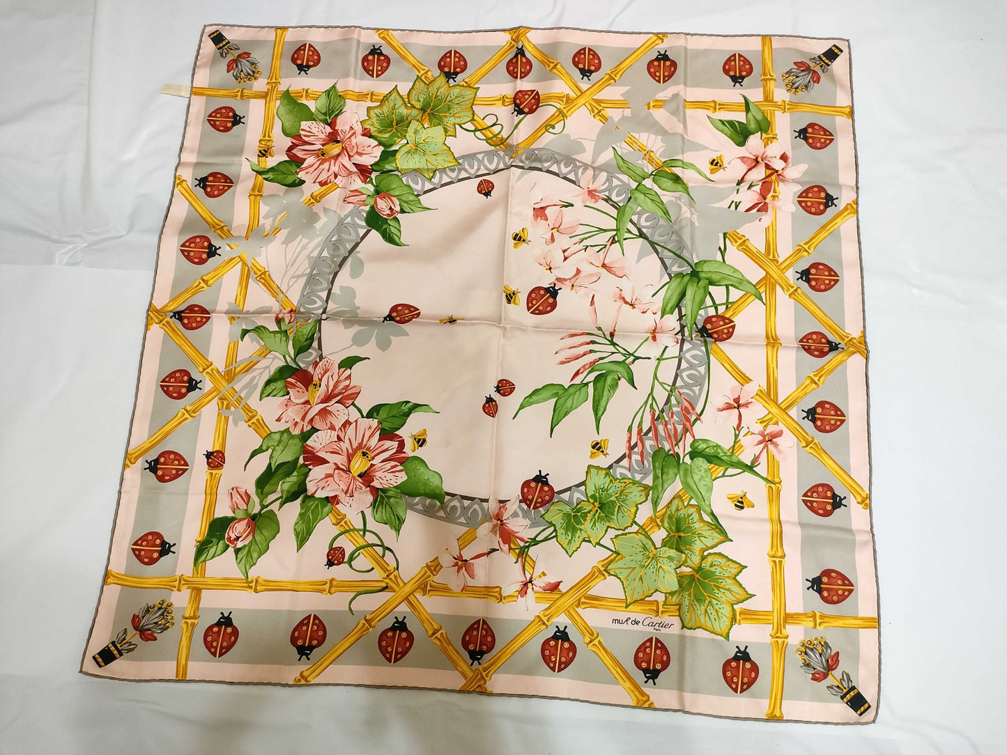 Cartier Silk Scarf 3 Pieces Summary Scarf
