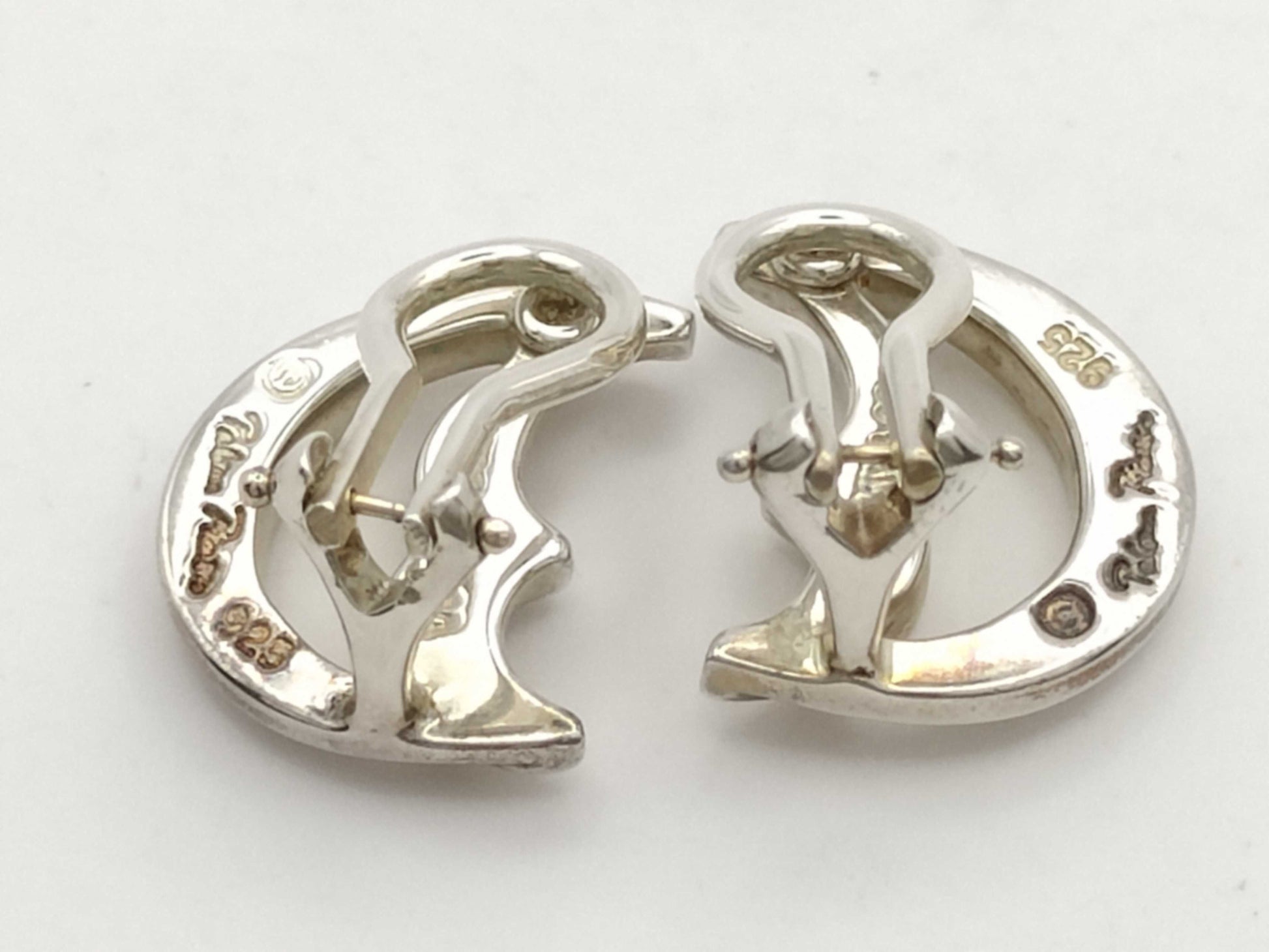 Tiffany&Co. Crescent Moon Earrings SV925 Silver Earrings