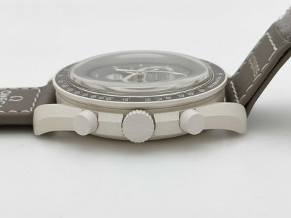 OMEGA Swatch Speedmaster Moonwatch SO33T103 Grey Dial Men's Watch