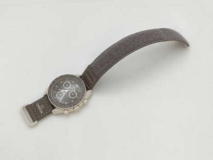 OMEGA Swatch Speedmaster Moonwatch SO33T103 Grey Dial Men's Watch