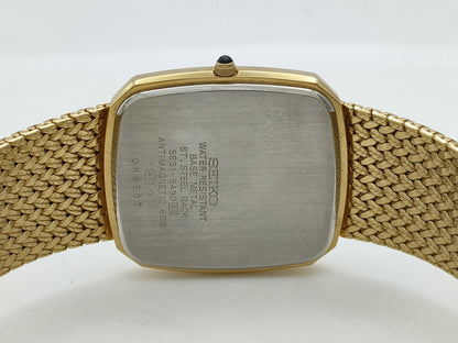 SEIKO 5E31-5A90 0N6507 Quartz Ivory Dial Immobility No Guaranteed Operation Women's Watch
