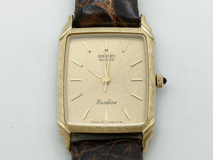 SEIKO 1221-5660 400772 Quartz Gold Dial Immovable/No Guaranteed Operation Women's Watch