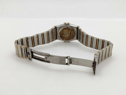 OMEGA 6104 465 Quartz Gold Dial Immovable No Guaranteed Operation Women's Watch