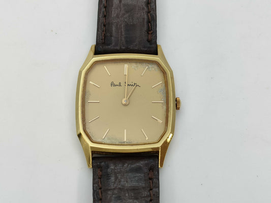 Paul Smith 7N0081 Quartz Gold Dial K18 Immovable No Guaranteed Operation Women's Watch