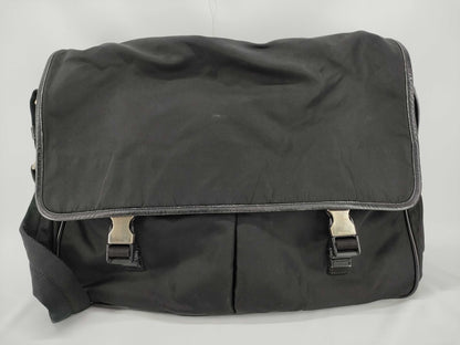PRADA Nylon Prada Tesuto Shoulder Bag Black Shoulder Bag