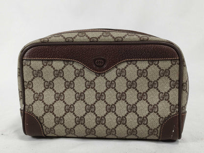 GUCCI GG PVC Second Bag Brown Second Bag