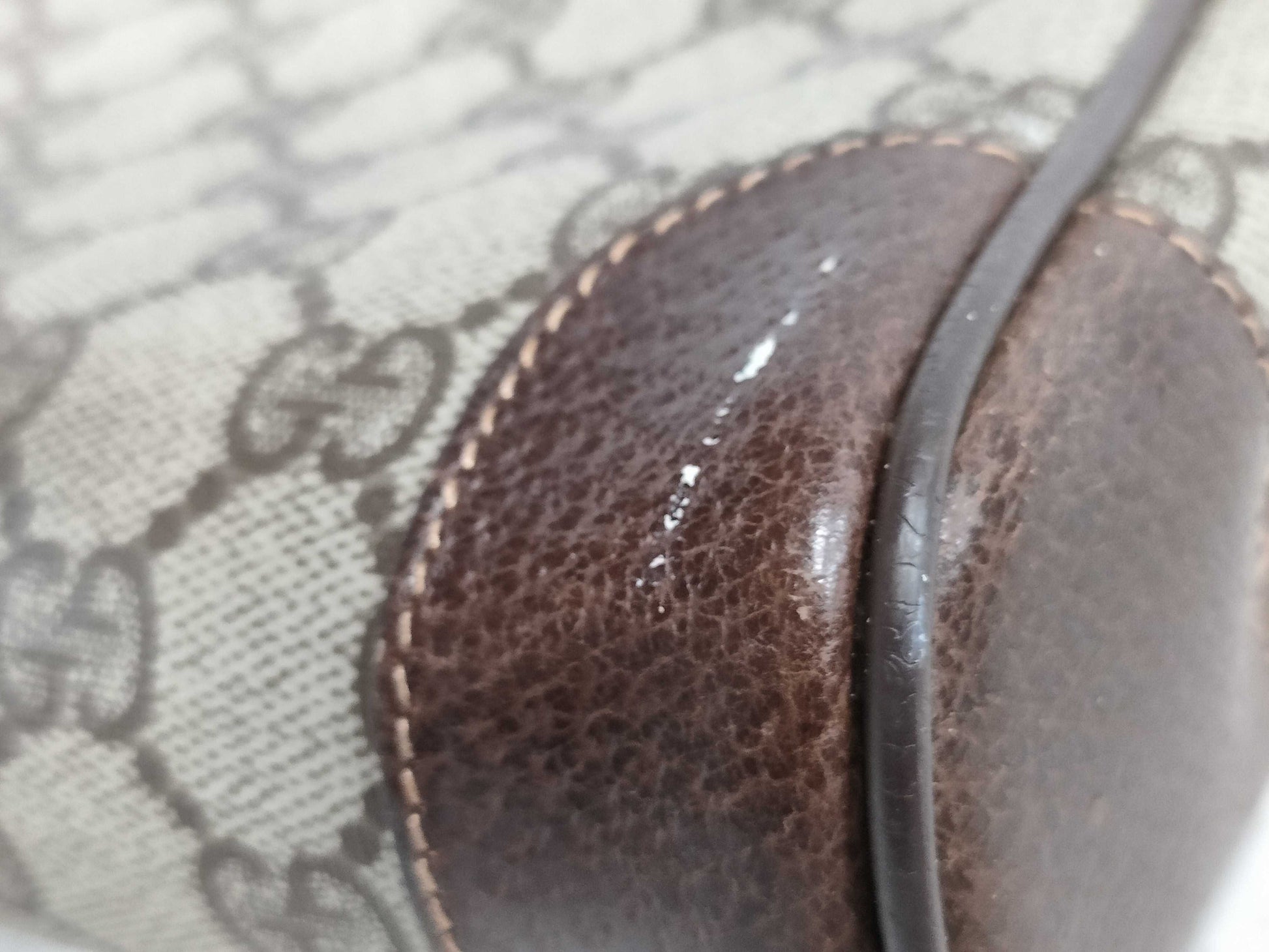 GUCCI GG PVC Second Bag Brown Second Bag