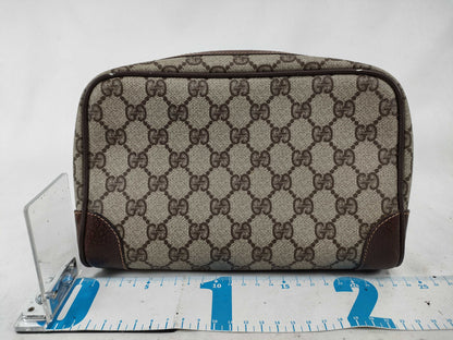 GUCCI GG PVC Second Bag Brown Second Bag
