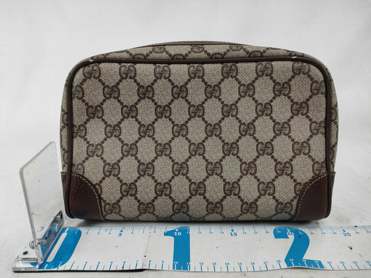 GUCCI GG PVC Second Bag Brown Second Bag