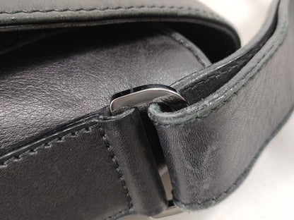 GUCCI Gucci Leather Shoulder Bag Black Shoulder Bag