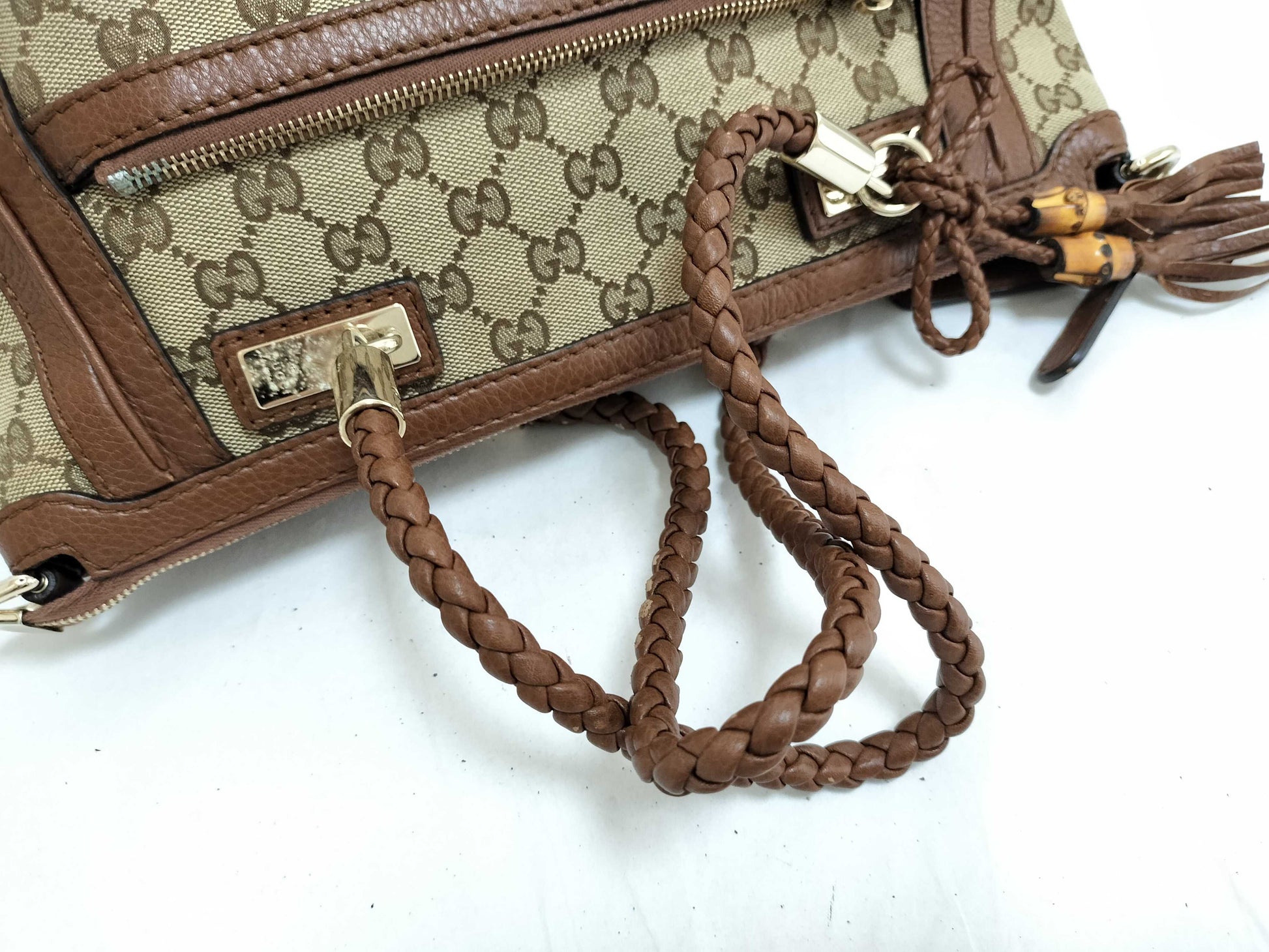 GUCCI GG Canvas Gucci GG Canvas Tote Bag Brown Tote Bag