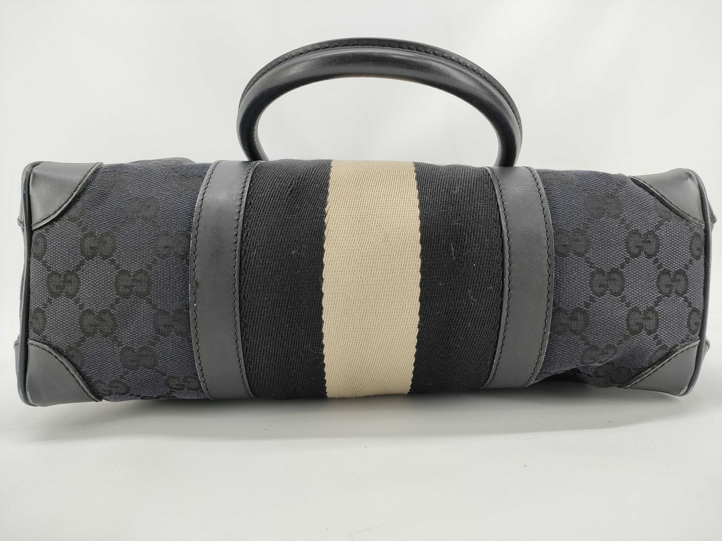 GUCCI GG Canvas Gucci Canvas 2way Handbag Black Handbag