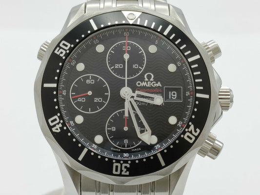 OMEGA Seamaster Diver 300m Chronograph 213.30.42.40.01.001 85705413 Black Dial Automatic Men's Watch