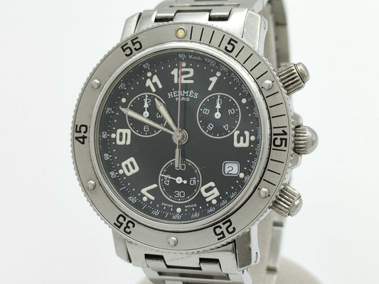 HERMES Clipper Diver CL2.910 1397938 Quartz Boys Watch