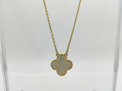 Van Cleef&Arpels Vintage Alhambra Mother-of-Pearl YG Au750 5.2g Necklace
