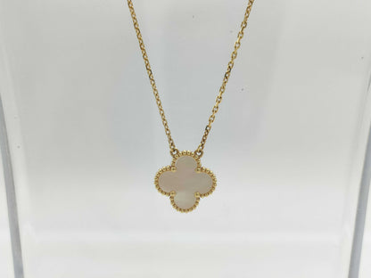 Van Cleef&Arpels Vintage Alhambra Mother-of-Pearl YG Au750 5.2g Necklace