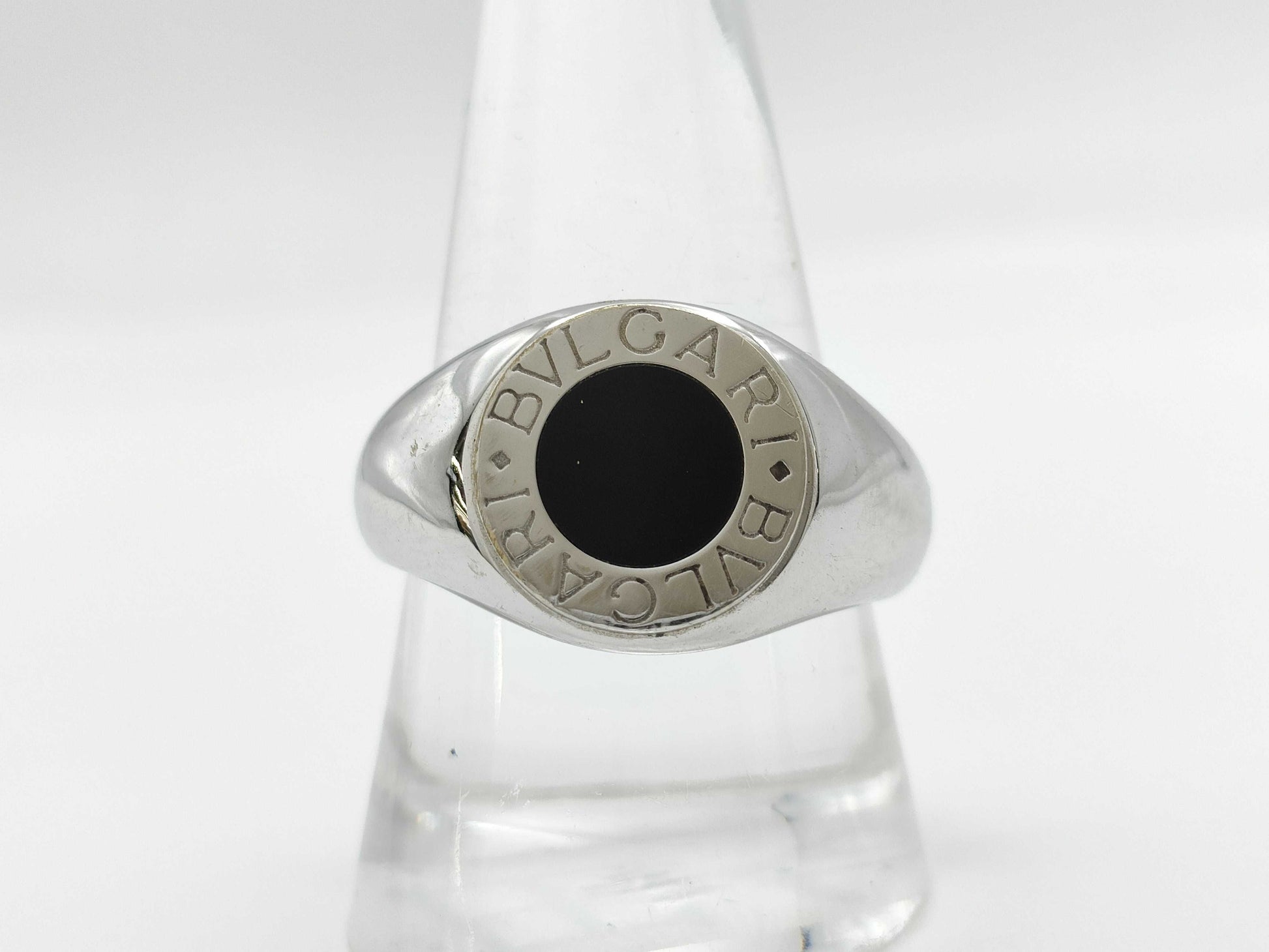 BVLGARI BB Onyx WG 750 13.8g Ring 