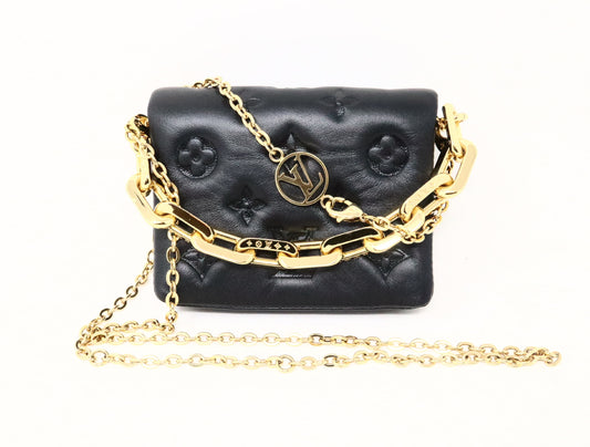 LOUIS VUITTON Monogram Embossed Cousin Belt Bag M81125 RFID Shoulder Bag