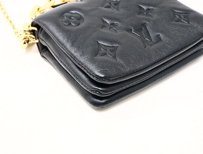 LOUIS VUITTON Monogram Embossed Cousin Belt Bag M81125 RFID Shoulder Bag