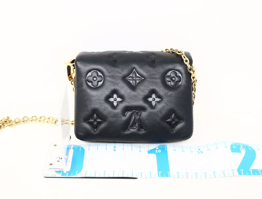 LOUIS VUITTON Monogram Embossed Cousin Belt Bag M81125 RFID Shoulder Bag