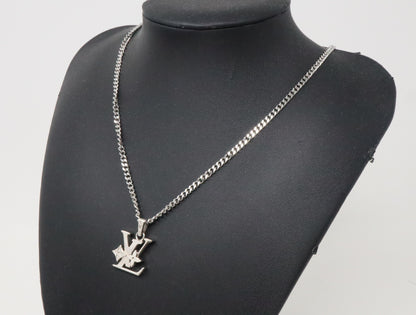 LOUIS VUITTON M02254 Pendant Monogram Row DI2284 Necklace