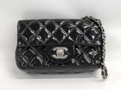 CHANEL Patent Shoulder Bag
