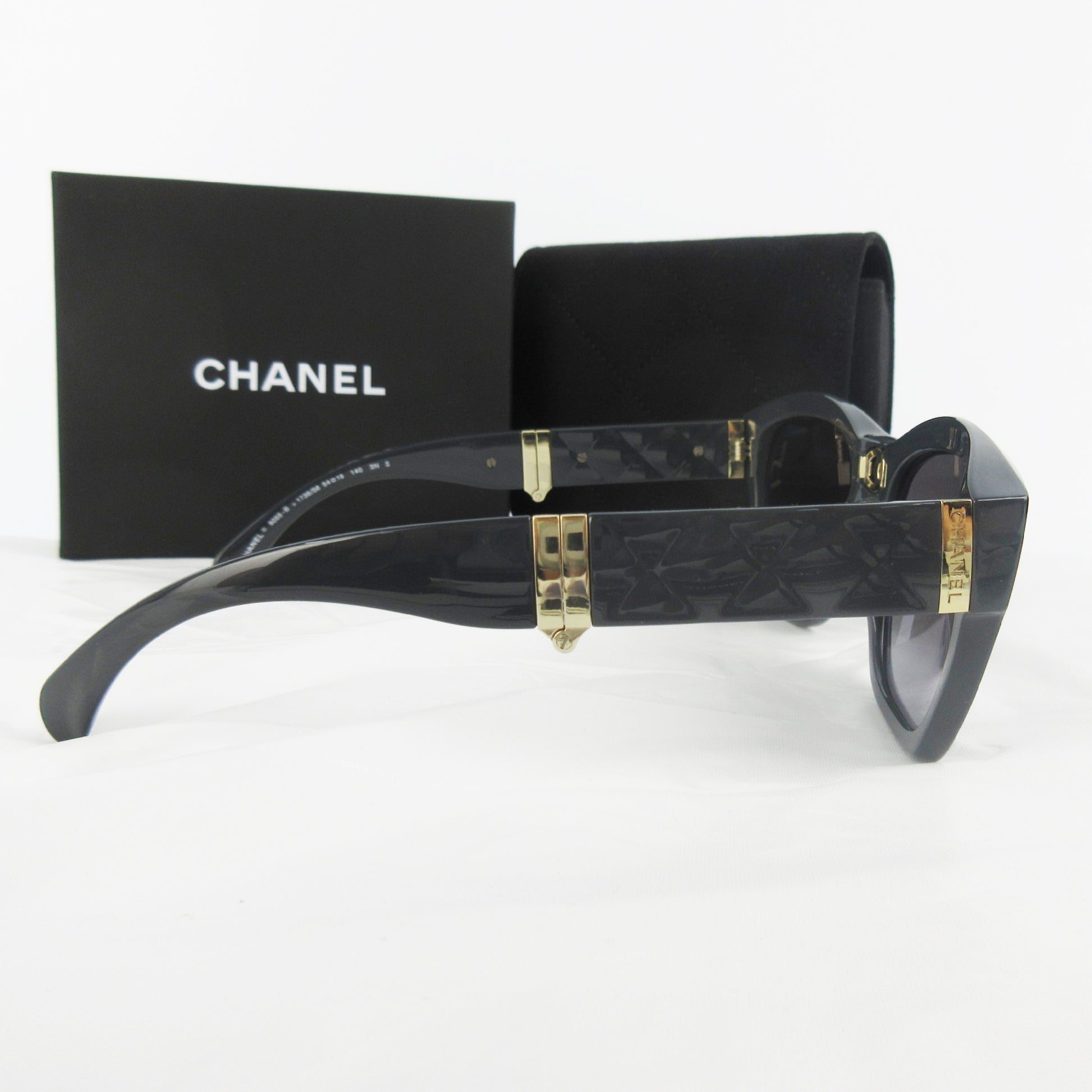 CHANEL Current Square Sunglasses Matrasse Logo Coco Mark Foldable 6055-B Sunglasses and Glasses