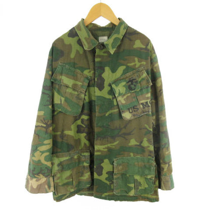 60S U.S.ARMY ERDL Jungle Fattier Military Camouflage Camouflage USMC U.S. Army Genuine Military 4th S-R DSA100-69-C-2662 Vintage Jacket