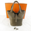 HERMES Picotan Lock MM 22 Etour Tryon Clemence Silver Hardware U-Engraved Handbag