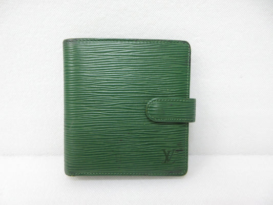 LOUIS VUITTON LOUIS VUITTON Louis Vuitton M63554 Epi Porto Vier Compact Bi-Fold Wallet Wallet Wallet
