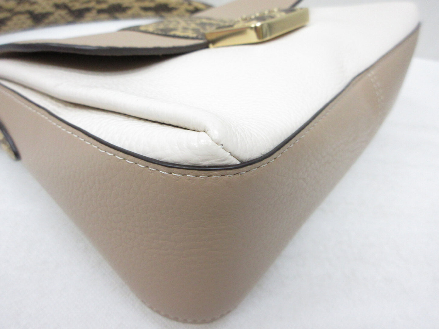 COACH COACH CD483 Grace Shoulder Bag - Colorblock Python Print Handbag, Approx. W25 x H18cm