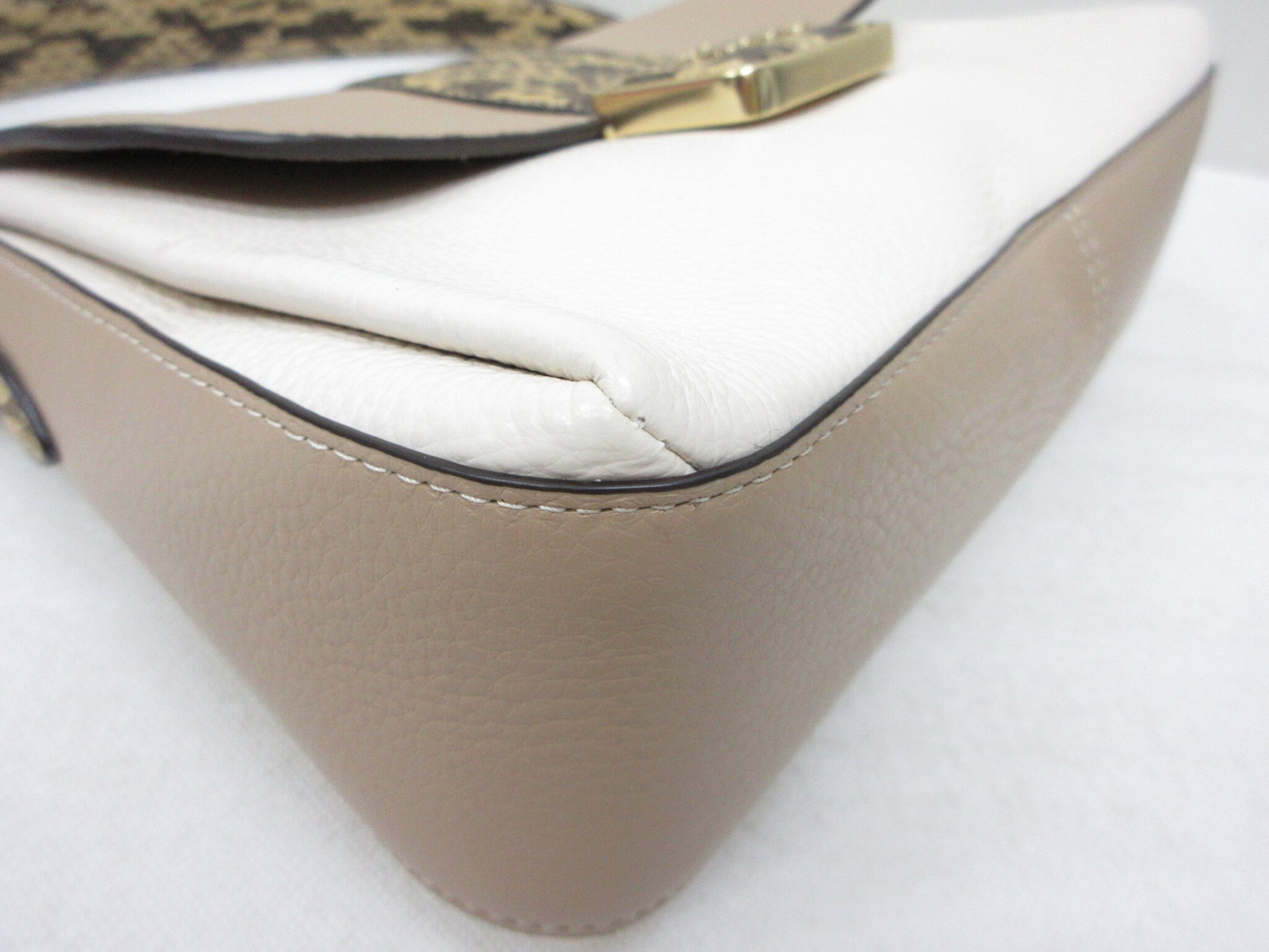 COACH COACH CD483 Grace Shoulder Bag - Colorblock Python Print Handbag, Approx. W25 x H18cm