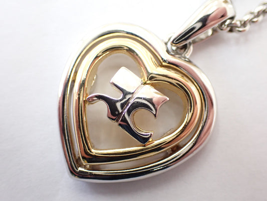 courreges courreges heart long necklace necklace