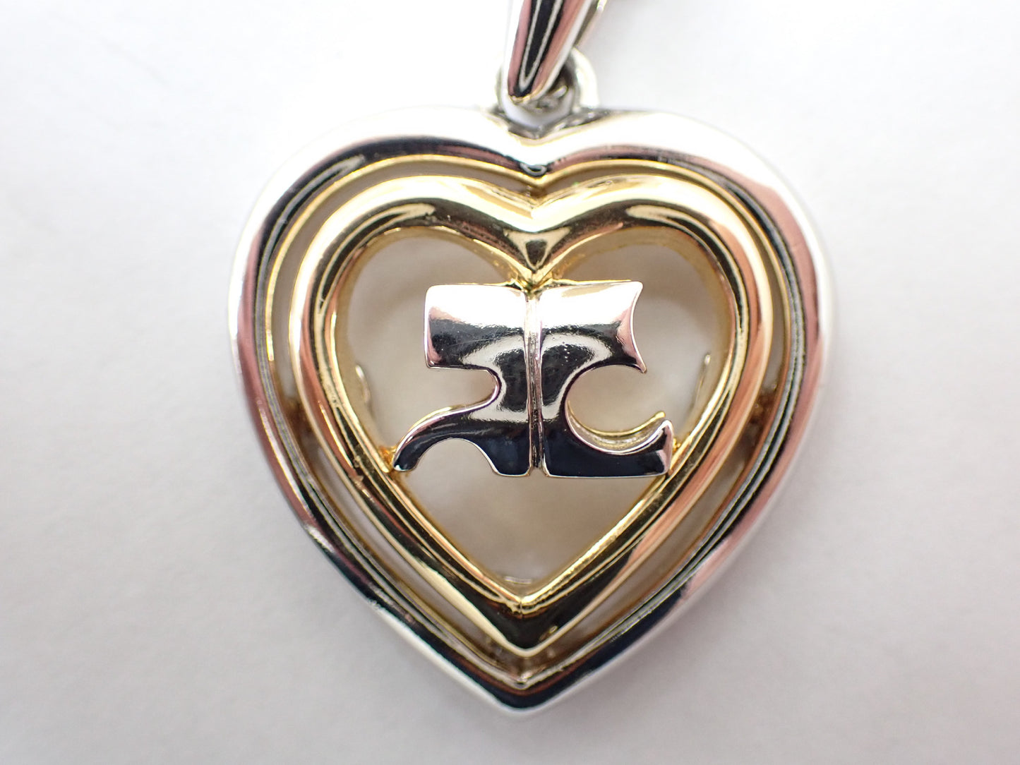 courreges courreges heart long necklace necklace