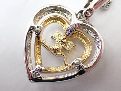 courreges courreges heart long necklace necklace