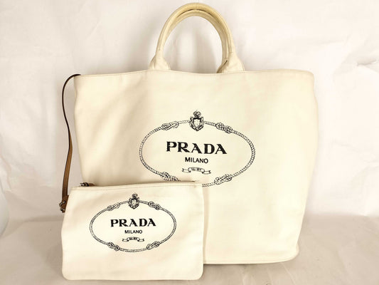PRADA Prada Canvas 2-Way Tote Bag