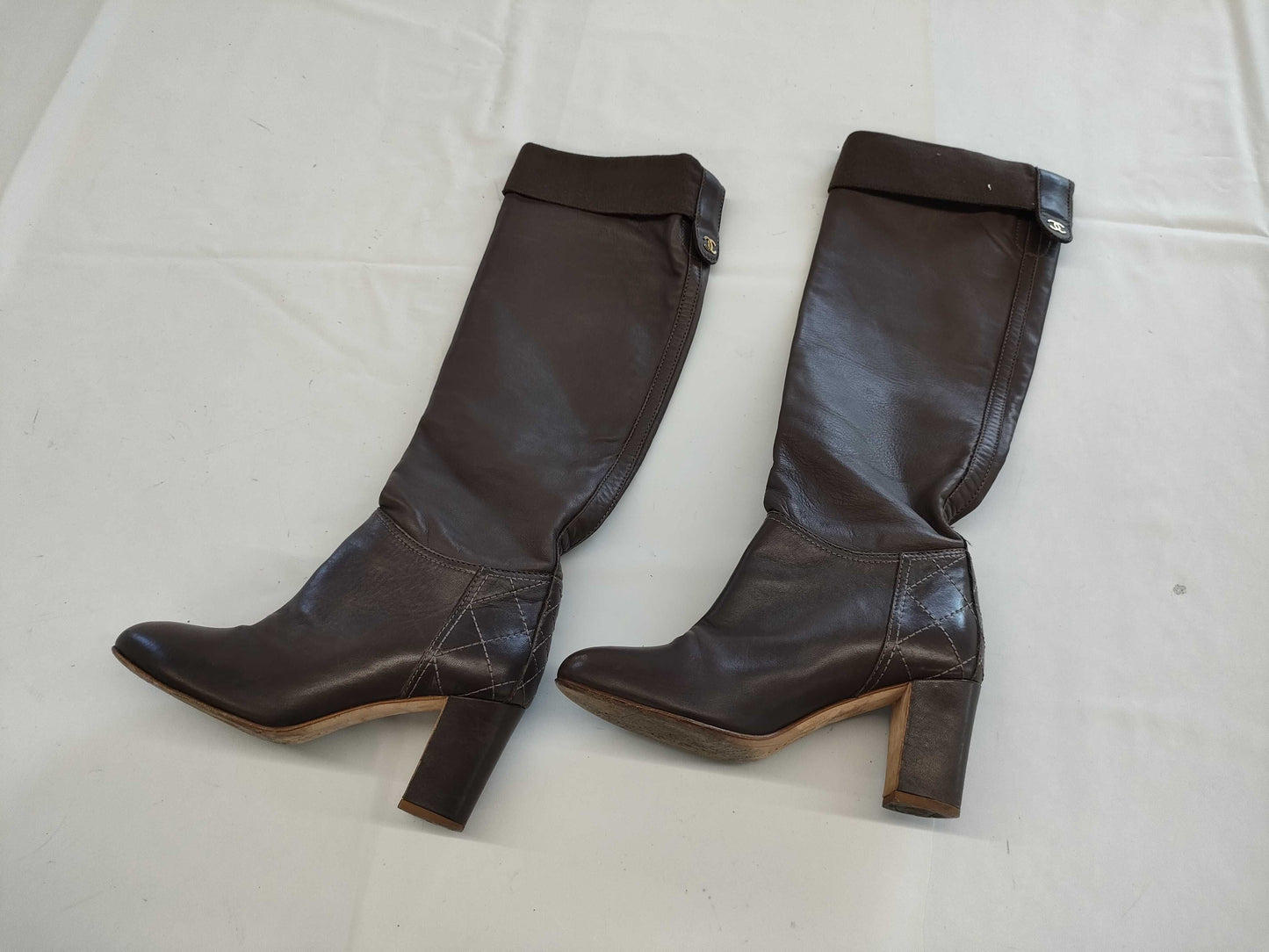 CHANEL Boots with Bag Size 35 Other Shoes