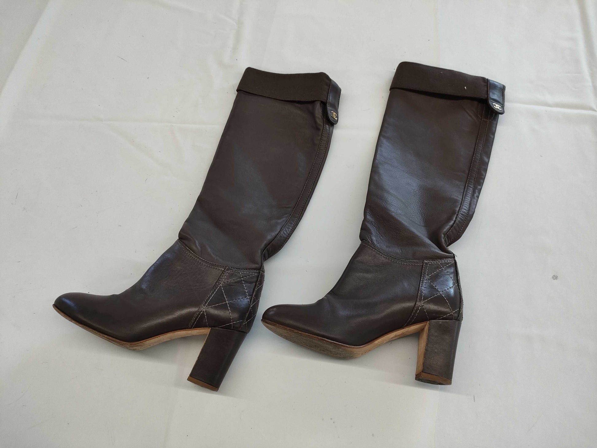 CHANEL Boots with Bag Size 35 Other Shoes