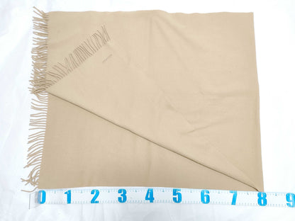 HERMES Large Format Stole Cashmere 100 & Logo Embroidery? Other accessories