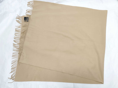 HERMES Large Format Stole Cashmere 100 & Logo Embroidery? Other accessories