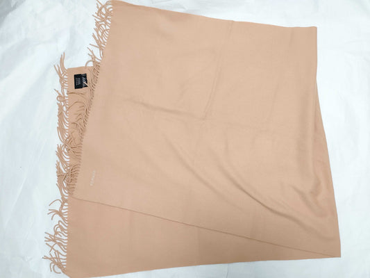 HERMES Large Format Stole 100% Cashmere Logo Embroidery? Other accessories