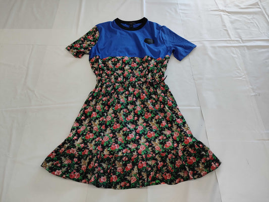 LOUIS VUITTON Floral Print Dress, Size M