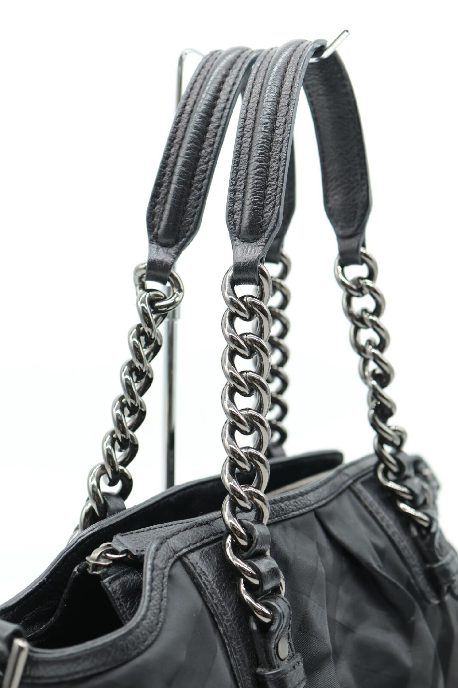 BURBERRY Chain Nylon Handbag