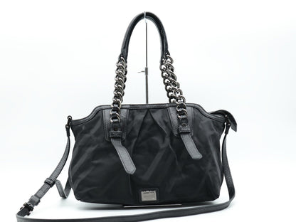 BURBERRY Chain Nylon Handbag