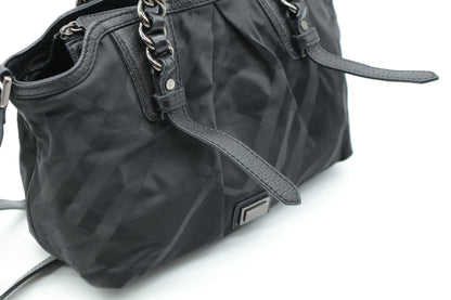 BURBERRY Chain Nylon Handbag