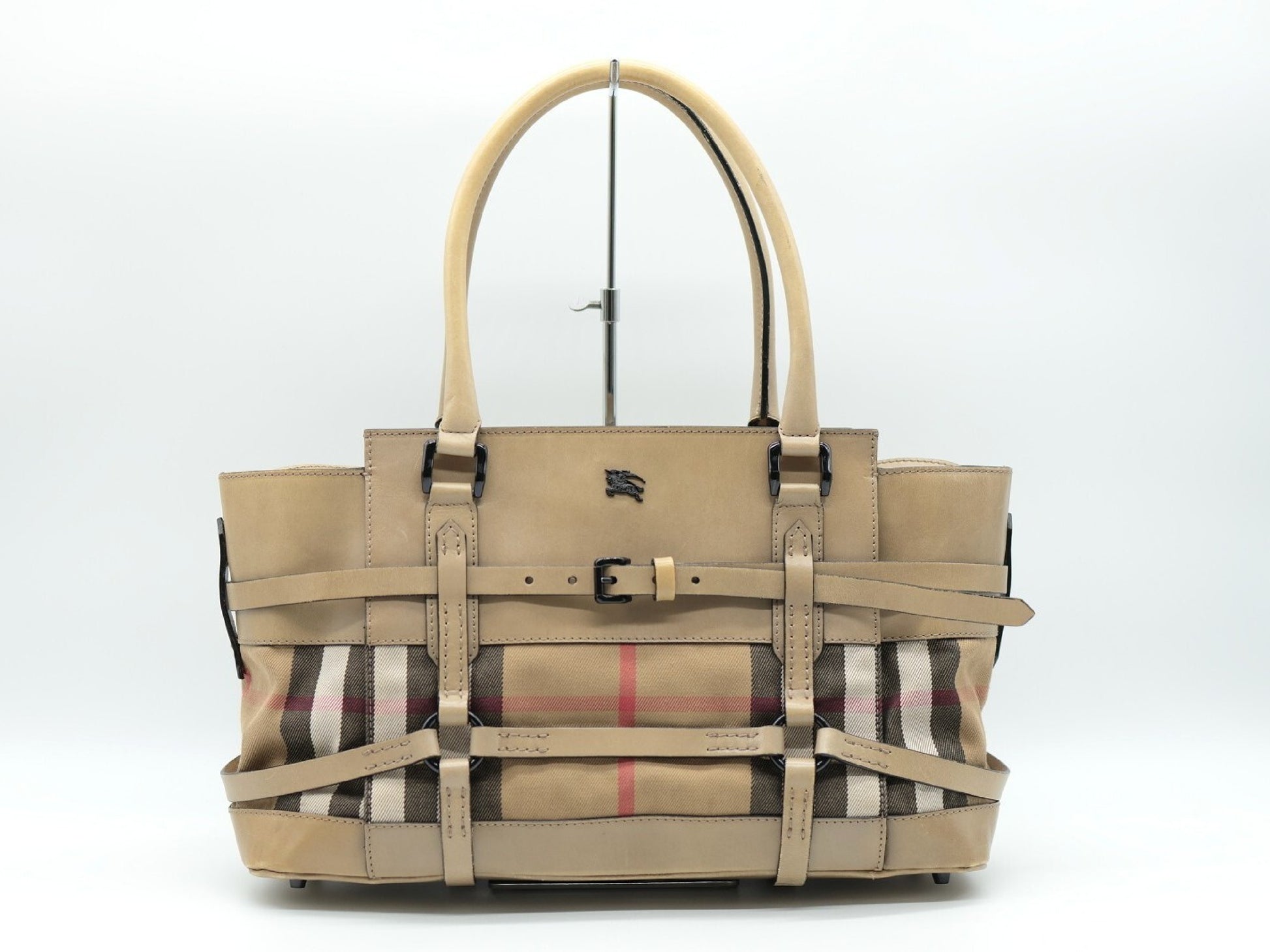 BURBERRY Leather Beige Handbag