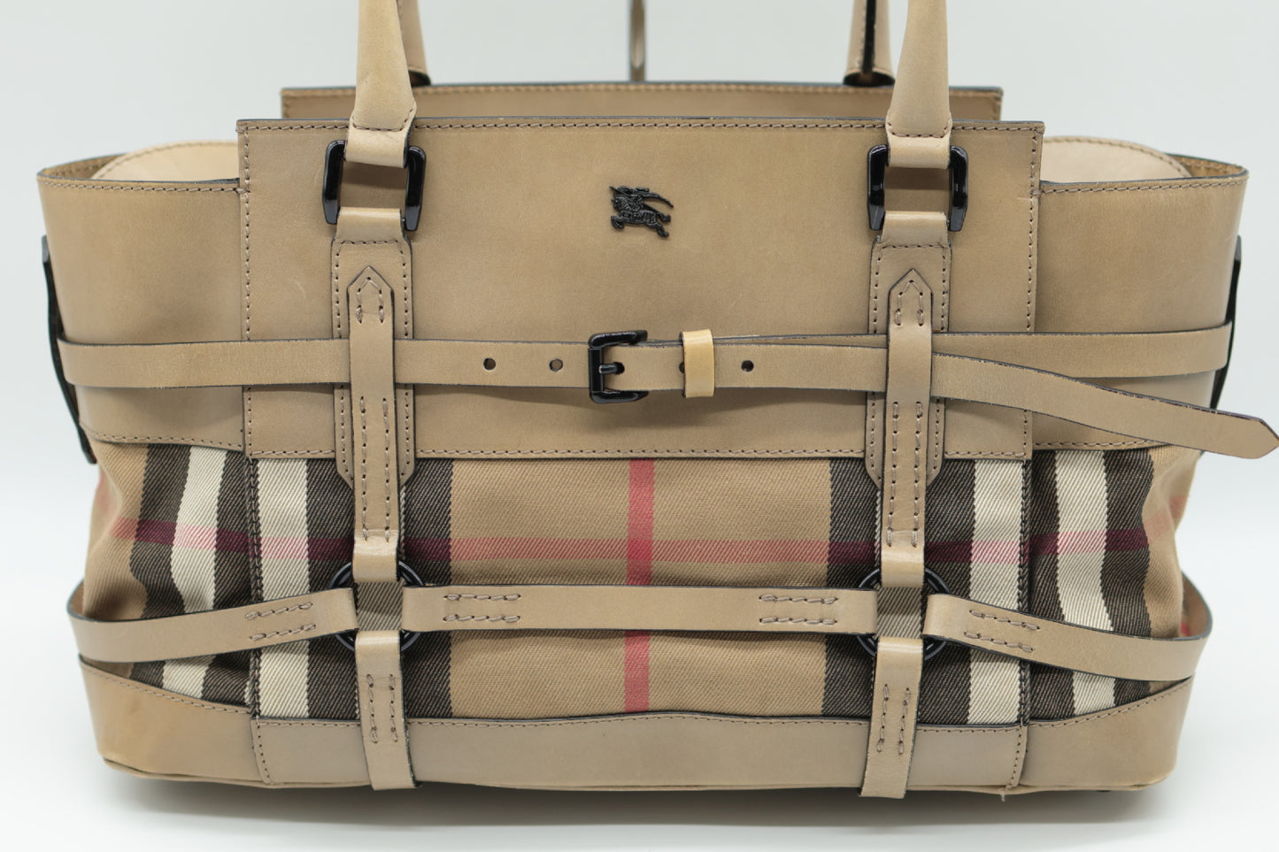 BURBERRY Leather Beige Handbag